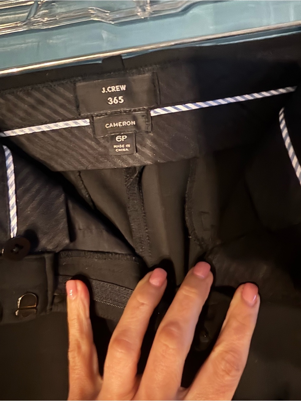 J. Crew Black Cameron 365 Trousers